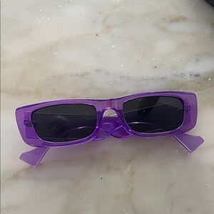 NEW NEVER WORN PURPLE SUNGLASSES